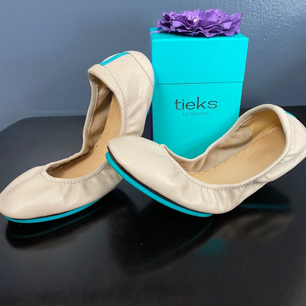 Tieks FEATHER GREY size 8
